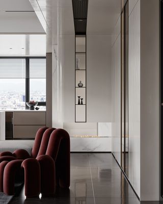 Modern TV Cabinet Custom TV Wall Unit White Lacquer Cabinet Fitted Living Room Furniture