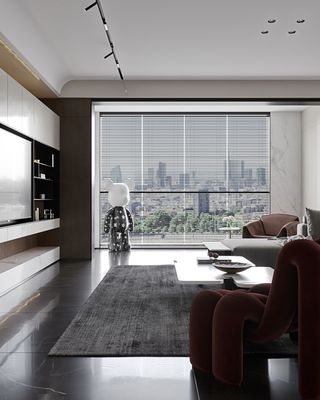 Modern TV Cabinet Custom TV Wall Unit White Lacquer Cabinet Fitted Living Room Furniture