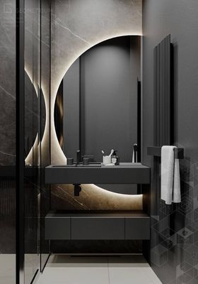 Modern Mirror Wall Mounted Bathroom Cabinet Smart Mirror With Led Light For Bathroom Vanity Mirror