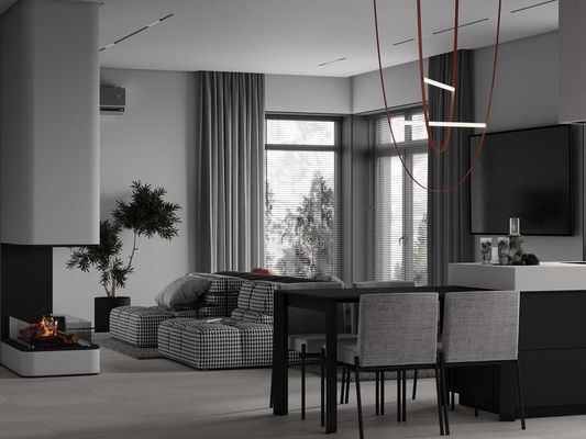 Handle Free Kitchen Cabinet Modern Design Customized Kitchen Cabinet With Island