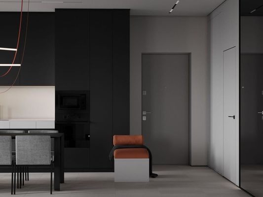 Handle Free Kitchen Cabinet Modern Design Customized Kitchen Cabinet With Island