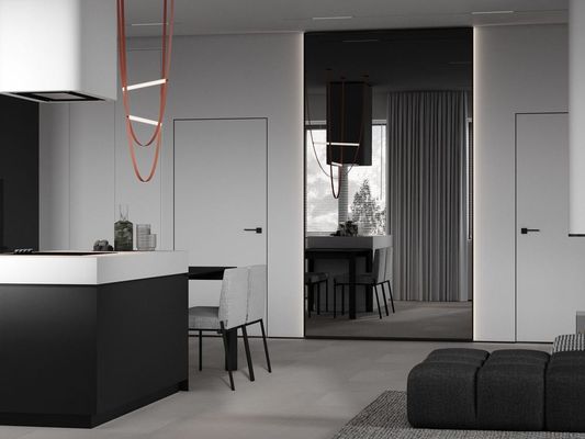 Handle Free Kitchen Cabinet Modern Design Customized Kitchen Cabinet With Island