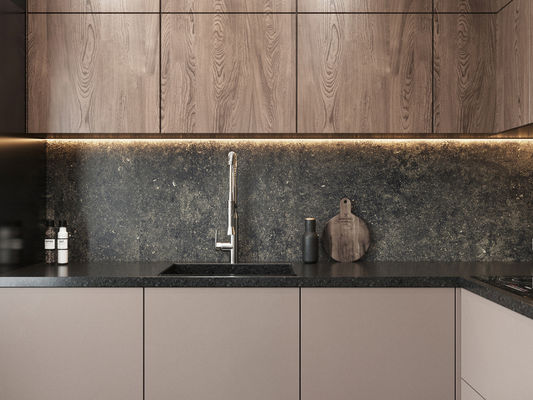 Lacquer Kitchen Cabinets High-end Quality Kitchen Furniture Customized Size