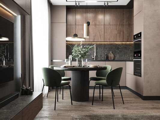 Lacquer Kitchen Cabinets High-end Quality Kitchen Furniture Customized Size