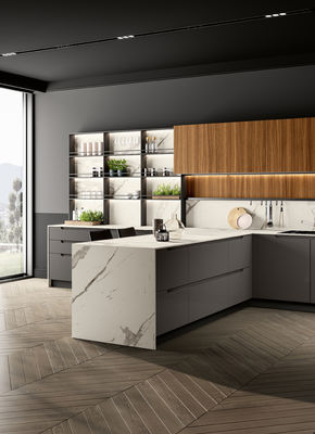 Simple One-stop Kitchen Solution Kitchen Cabinet Units With Kitchen Cupboard For Apartment