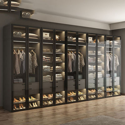 New Style Customized Storage Wardrobe Modern Furniture Walk - in Closet Cabinet Wooden Wardrobes Closets
