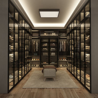 New Style Customized Storage Wardrobe Modern Furniture Walk - in Closet Cabinet Wooden Wardrobes Closets