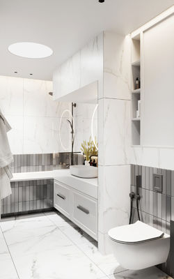 High End Wall Mounted Modern Luxury Bathroom Vanity Design
