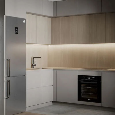 Modern Designs High End Affordable Wooden Kitchen Cabinets Custom Small L Shaped Melamine Kitchen Cabinets