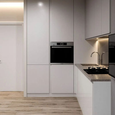 Modern Designs High End Affordable Wooden Kitchen Cabinets Custom Small L Shaped Melamine Kitchen Cabinets