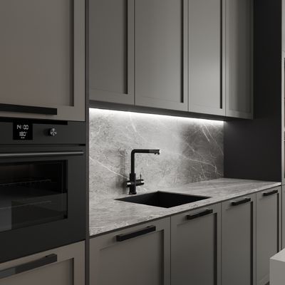 Ready to Assemble Modern Design Custom Island PVC Cabinet Kitchen Wood Cabinet Kitchen