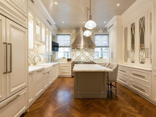 Classic White Rustic Style Solid Wood Kitchen Cabinet Organizer Custom Kitchen Cabinet With Handle