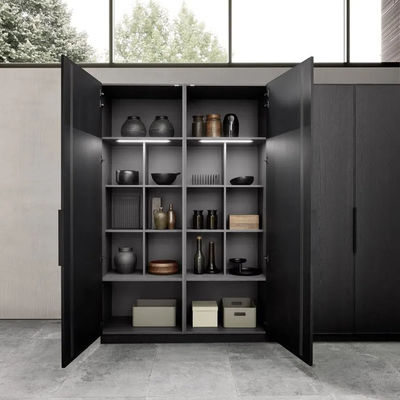 Multifunctional Solid Wood Modern Design Kitchen Furniture Solid Wood Kitchen Cabinet Sets