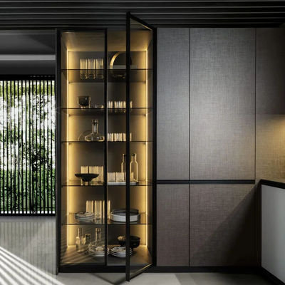 Custom Kitchen Cabinet Handleless Push Open Matt White Cupboard Lacquer Finish Kitchen Furniture