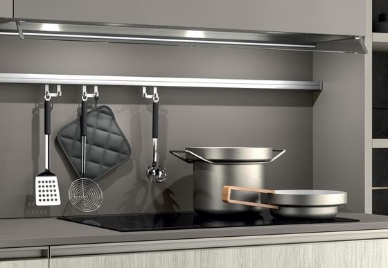 Modern Kitchen Cabinet Solid Color Matte Lacquer Door Custom Melamine Kitchen Cabinet  Free Kitchen Design