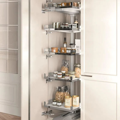 Custom Classic White Lacquered Aluminium Waterproof Residential Kitchen Cabinets For Indoor