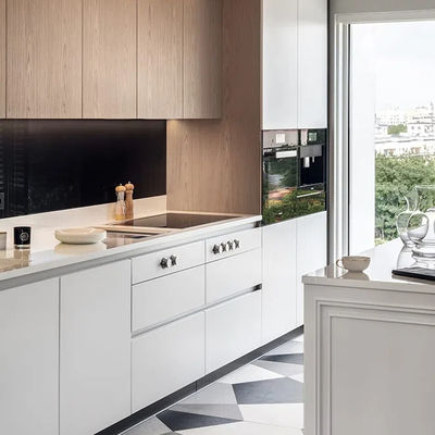 Classic White Particle Board Complete Sets Ready To Assemble Large Storage Kitchen Cabinet
