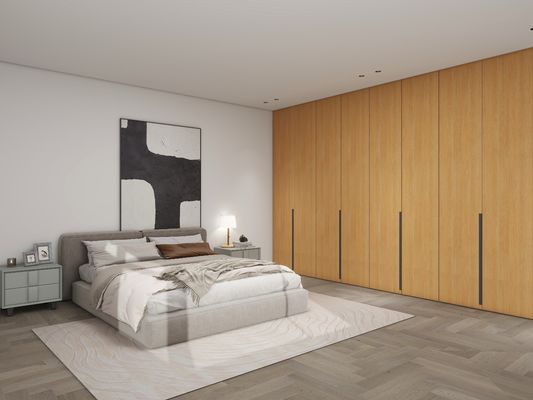 Whole House Furniture Customization Complete Modern Designs Wooden Melamine / Lacquer Modular Kitchen Cabinet