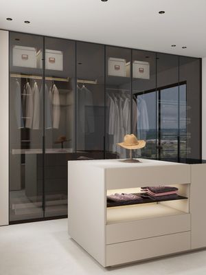 Whole House Furniture Customization Complete Modern Designs Wooden Melamine / Lacquer Modular Kitchen Cabinet