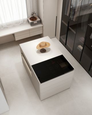 Whole House Furniture Customization Complete Modern Designs Wooden Melamine / Lacquer Modular Kitchen Cabinet