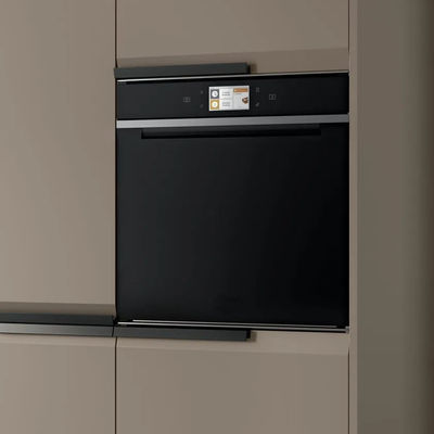Modern Modular Kitchen Cupboard European Style PET Waterproof Kitchen Cabinets