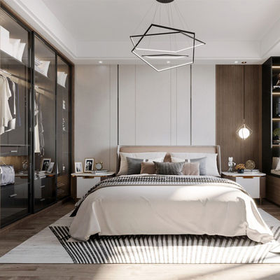 Customized Wardrobe Furniture Bedroom Set Hotel Home Solid Wood Large Wardrobe