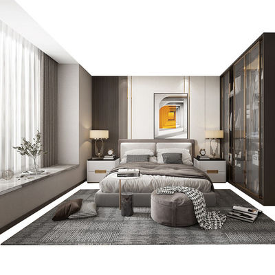 Customized Wardrobe Furniture Bedroom Set Hotel Home Solid Wood Large Wardrobe