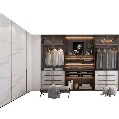 Customized Wardrobe Furniture Bedroom Set Hotel Home Solid Wood Large Wardrobe