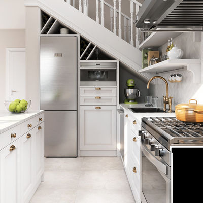 Modern Designs High End Affordable Custom Kitchen Cupboard White Melamine Small Kitchen Cabinets