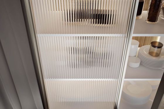Free Design Modern Kitchen Cabinet With Glass Door Natural Oak Wood Matt Lacquer Kitchen Cabinet