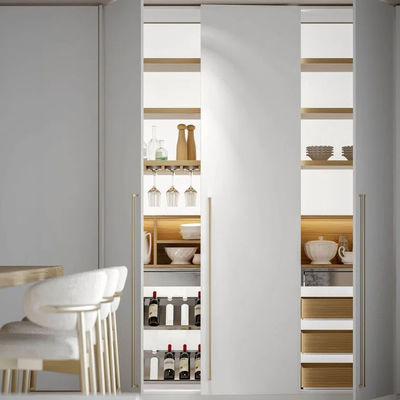 Free Design Modern Kitchen Cabinet With Glass Door Natural Oak Wood Matt Lacquer Kitchen Cabinet