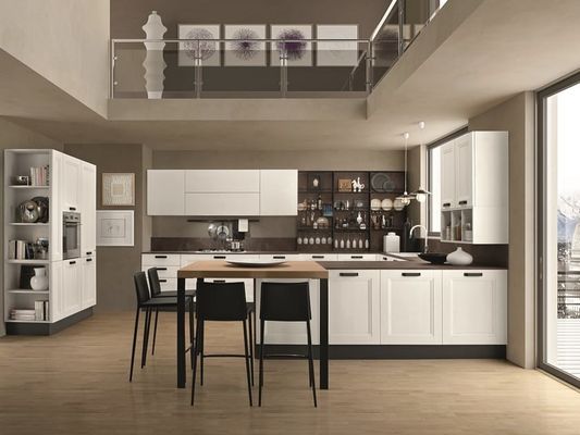 White Modular Wooden Kitchen Cabinets Custom Modern Rta Kitchen Cupboards