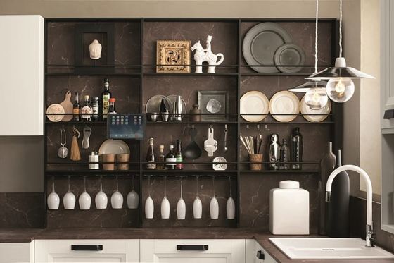 White Modular Wooden Kitchen Cabinets Custom Modern Rta Kitchen Cupboards