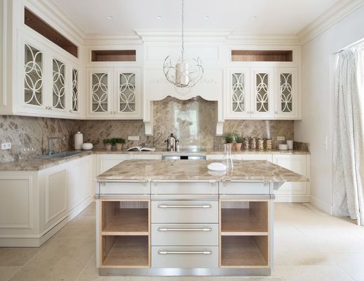 Modern Designs High End Affordable Custom Furniture Small Full White L Shaped Melamine Kitchen Cabinets