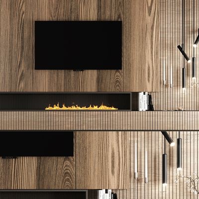 Luxury Tv Cabinet Wooden Tv Cabinet With Fireplace Wall Unit Tv Cabinet Modern Design