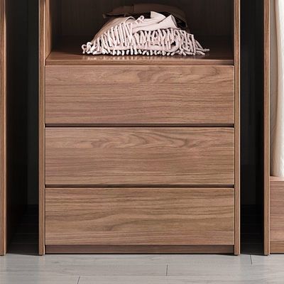 Bedroom Furniture Modern Melamine Plywood Wardrobe Closet Storage Wardrobe with Mirrors