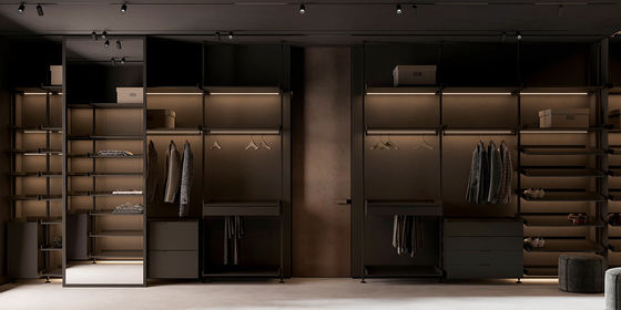High End Closet Customized Wardrobe Cabinet Walk In Wooden Clothes Wardrobe