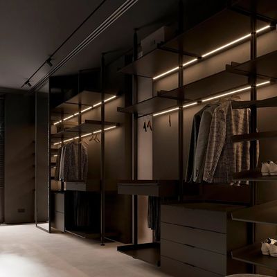 High End Closet Customized Wardrobe Cabinet Walk In Wooden Clothes Wardrobe