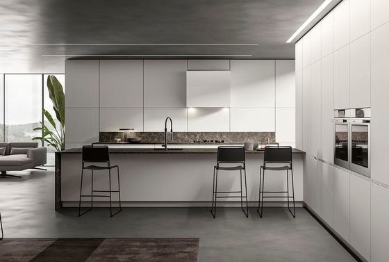 Modern Designs High End Affordable Custom Furniture Small Full White L Shaped Melamine Kitchen Cabinets