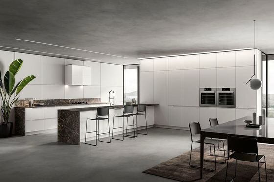 Modern Designs High End Affordable Custom Furniture Small Full White L Shaped Melamine Kitchen Cabinets