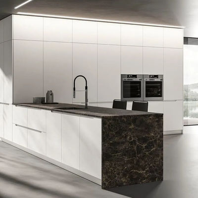 Modern Designs High End Affordable Custom Furniture Small Full White L Shaped Melamine Kitchen Cabinets