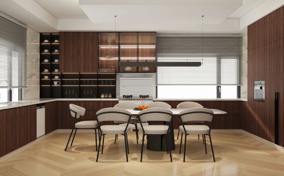One-Stop Solution Home Furniture Classical Design Solid Wood Kitchen Cabinet Kitchen Furniture