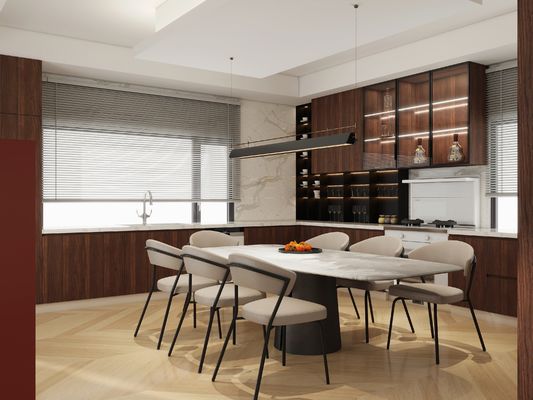 One-Stop Solution Home Furniture Classical Design Solid Wood Kitchen Cabinet Kitchen Furniture