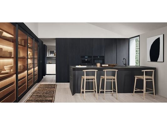 Modern Minimalist Style Designs Small Complete Custom Home Furniture Melamine Unit Cabinets Kitchen With Sink
