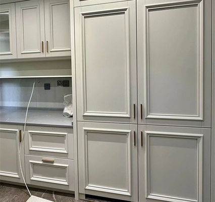 American Style Kitchen Storage Cupboard Cabinet Prefab Storage Solid Wood Kitchen Cabinet Factory Custom Made