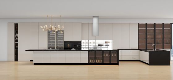 Modern Modular Designs Melamine Kitchen Cabinet for Villa and Builder