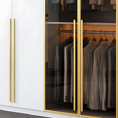 Storage Clothes Organizer Bedroom Wooden Combination Wardrobe Whit Soft Close Drawer