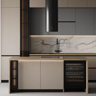 Custom Modern Ready To Assemble Shaker Lacquer Finish Kitchen Cabinets for Apartment
