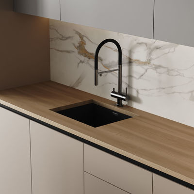 Custom Modern Ready To Assemble Shaker Lacquer Finish Kitchen Cabinets for Apartment