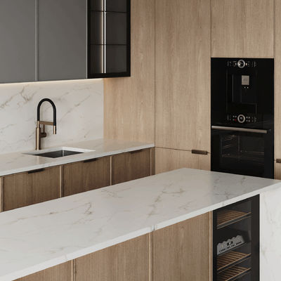 Smart Home And Ready To Assemble Modular Kitchen Customized Modern Storage Melamine Kitchen Cabinet